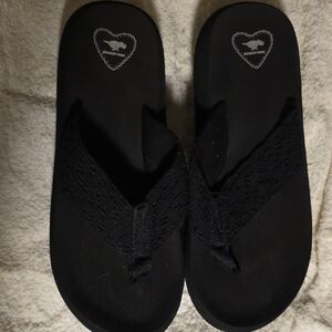 Rocket Dog Black Woven Sandals